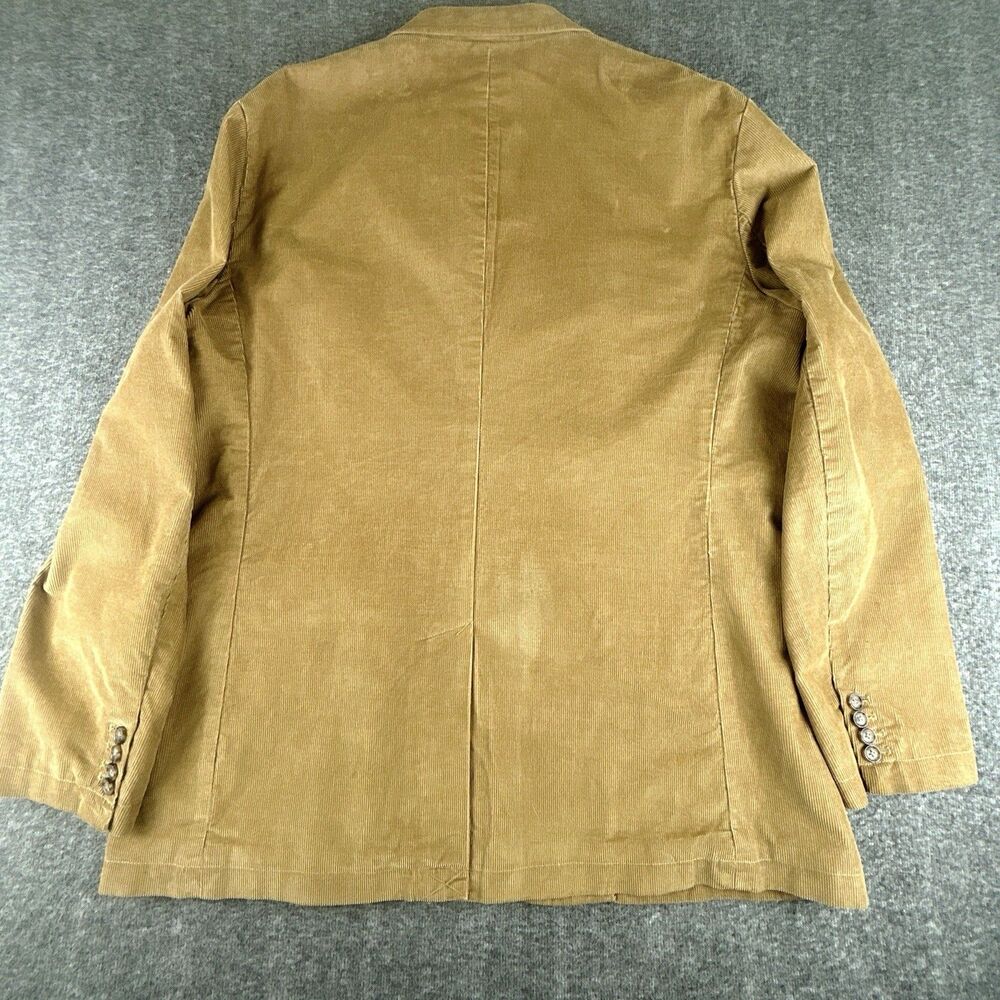 J. Crew Vintage Corduroy Blazer Mens Size XL 44-46 Tan Brown Sport Coat Academia - Picture 2 of 7